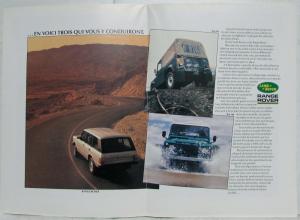 1982 Land Rover Do You Dream of Going to End of the World Sales Folder/Poster