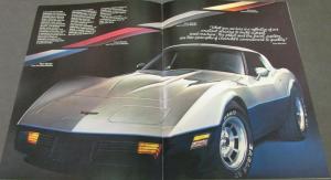 Original 1981 Chevrolet Corvette Dealer Sales Brochure Two-Tone Paint