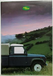 1987 Land Rover 90 and 110 Sales Brochure