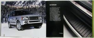 2010+ and 2005-2009 Range Rover Sport Kit Model Year Accessories Sales Brochure