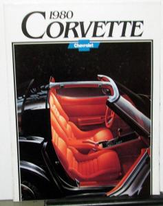 Original 1980 Chevrolet Corvette Dealer Sales Brochure Large Poster