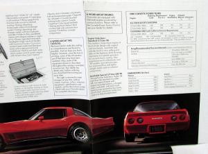 Original 1980 Chevrolet Corvette Dealer Sales Brochure Large Poster