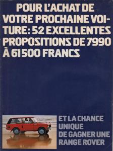 1977 British Leyland Line of Cars Sales Brochure - French Text