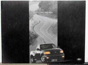 2001 Ford SVT F 150 Lightning Dimensions Capacities Sales Brochure