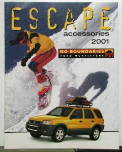 2001 Ford Escape Accessories Pricing Ordering Sales Brochure