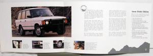 1991 Land Rover Range Rover Great Divide Edition Sales Folder
