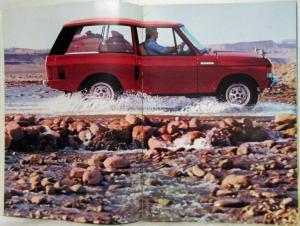 1974 British Leyland Range Rover Sales Brochure - Swiss Mkt French Text