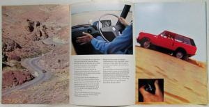 1974 British Leyland Range Rover Sales Brochure - Swiss Mkt French Text