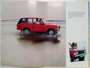 1974 British Leyland Range Rover Sales Brochure - Swiss Mkt French Text