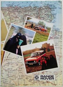 1974 British Leyland Range Rover Sales Brochure - French Text