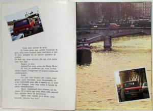 1974 British Leyland Range Rover Sales Brochure - French Text