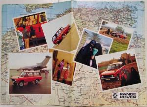 1974 British Leyland Range Rover Sales Brochure - French Text