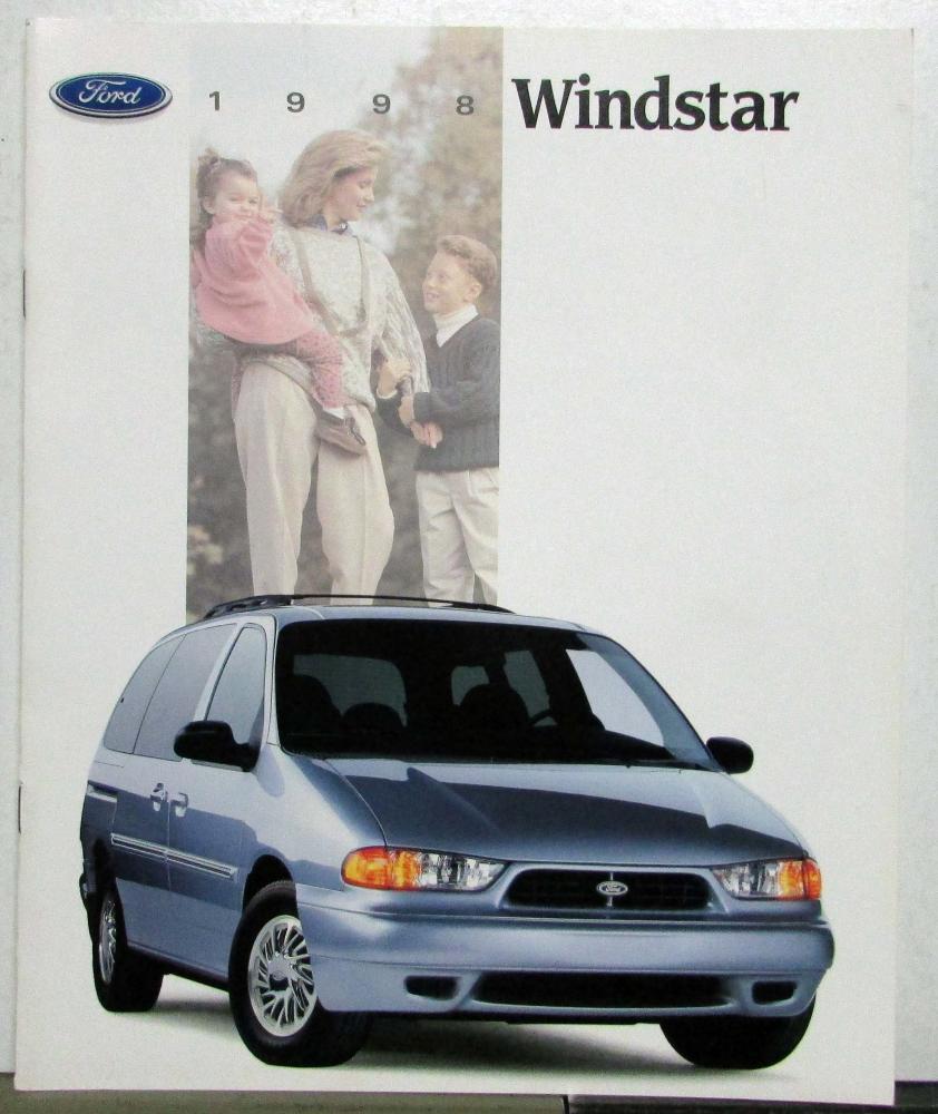 1998 Ford Windstar Van Limited 3.0L GL LX Specifications Sales Brochure