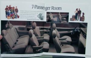 1998 Ford Windstar Van Limited 3.0L GL LX Specifications Sales Brochure