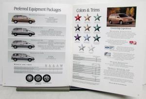1998 Ford Windstar Van Limited 3.0L GL LX Specifications Sales Brochure