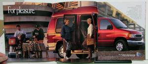 1998 Ford Econoline Vans Wagons Cutaways Club Wagon Specifications Brochure