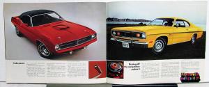 1970 Plymouth Makes It Brochure Road Runner GTX Cuda Duster Hemi 440+6 8/69