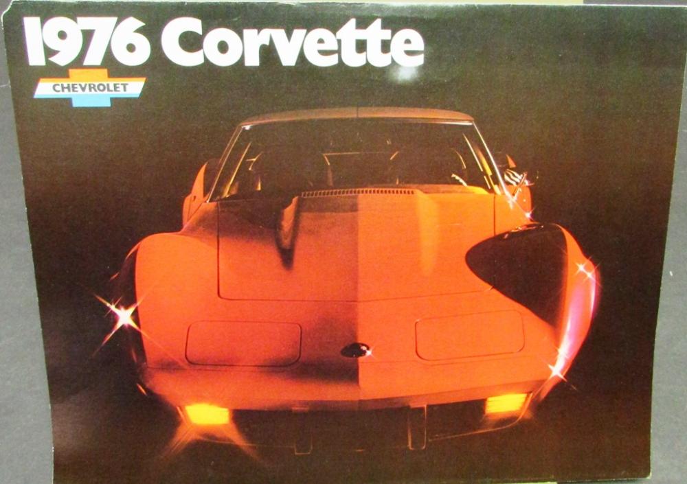 Original 1976 Chevrolet Corvette Dealer Sales Brochure Stingray T-Tops