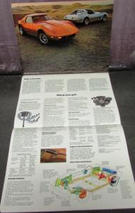 Original 1976 Chevrolet Corvette Dealer Sales Brochure Stingray T-Tops