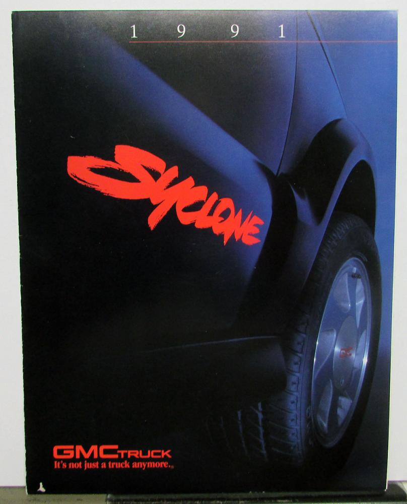 1991 GMC Syclone Special Edition S15 Pickup Truck Dealer Sales Brochure Folder