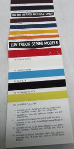 1978 Chevrolet Truck Dealer Exterior Color Brochure Paint Chips Pickup El Camino