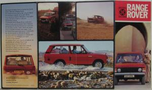 1974 British Leyland Range Rover Sales Folder - French Text