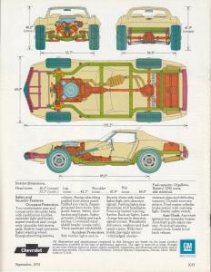 Original 1975 Chevrolet Corvette Dealer Sales Brochure Stingray Coupe