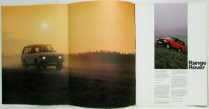 1978 Land Rover Range Rover Sales Brochure
