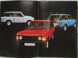 1981 Range Rover for all Your Driving Ambitions Sales Folder