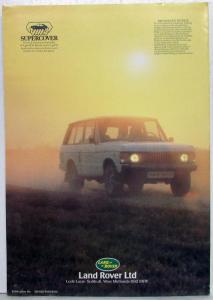 1981 Range Rover for all Your Driving Ambitions Sales Folder