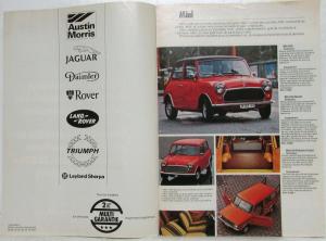 1979 British Leyland Range of Vehicles and Giveaway Sales Brochure - French Text