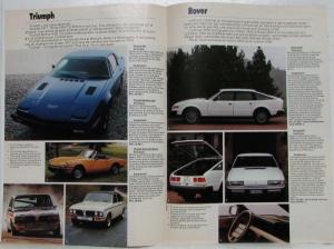 1979 British Leyland Range of Vehicles and Giveaway Sales Brochure - French Text