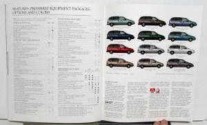 1995 Ford Windstar Van Specifications Sales Brochure