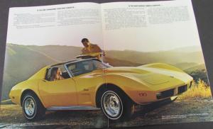 1974 Chevrolet Corvette Stingray Convertible Sales Brochure Original