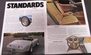 1974 Chevrolet Corvette Stingray Convertible Sales Brochure Original