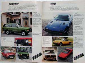 1980 British Leyland Range of Vehicles and Giveaway Sales Brochure - German Text