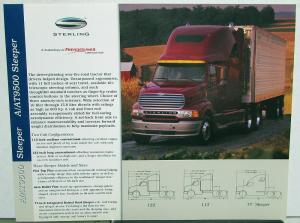 2000 Sterling Trucks A/AT9500 Sleeper Freightliner Dealer Sales Data Spec Sheet