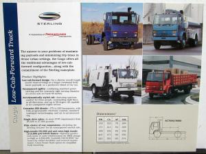 2000 Sterling Trucks Cargo Low Cab Forward SC7000 SC8000 Freightliner Data Sheet