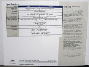 2000 Sterling Trucks Cargo Low Cab Forward SC7000 SC8000 Freightliner Data Sheet