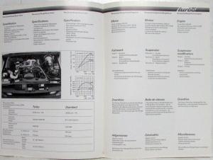 1980 Land Rover Range Rover Nova Swiss Turbo Specifications Folder