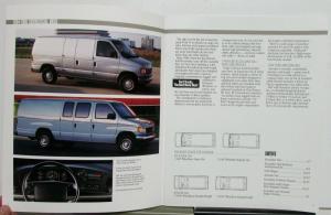 1994 Ford Vans Econoline Aerostar Club Features Sales Brochure