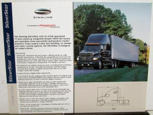 2000 Sterling Trucks SilverStar Model Freightliner Dealer Data Sales Sheet