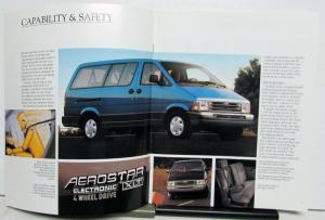 1995 Ford Aerostar Van Features Sales Brochure