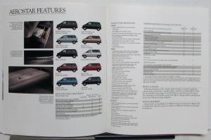 1995 Ford Aerostar Van Features Sales Brochure