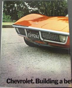 Original 1972 Chevrolet Corvette Dealer Sales Brochure Stingray 350 454