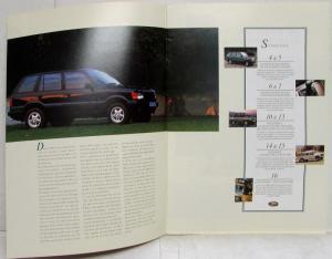 1994 Land Rover Special Edition Paris Motor Show Sales Brochure - French Text