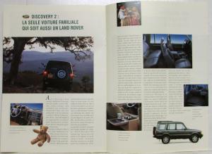 1994 Land Rover Special Edition Paris Motor Show Sales Brochure - French Text