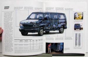 1994 Ford Club Wagon Specifications Sales Brochure