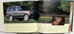 1999 Land Rover Range Rover Fall Product Review Sales Brochure