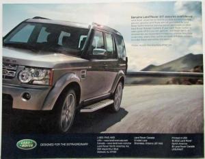 2010+ Land Rover LR4 and 2005-2009 LR3 Kit Model Year Accessories Sales Brochure
